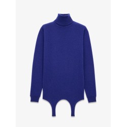 Cashmere sweater with garter detail