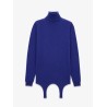 Cashmere sweater with garter detail