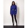 Cashmere sweater with garter detail