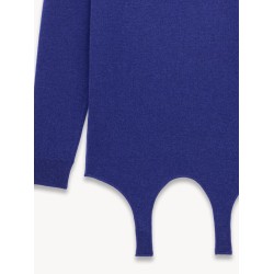Cashmere sweater with garter detail