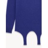 Cashmere sweater with garter detail