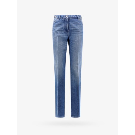 Cotton jeans with 95' medusa detail