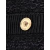 Bouclé tweed cardigan with medusa buttons