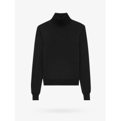 Sustainable wool sweater with embroidered monogram
