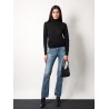 Sustainable wool sweater with embroidered monogram
