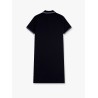 Stretch cotton polo dress with contrasting profiles