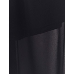 Viscose trouser with transparent effect