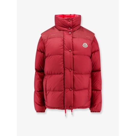 Verone re/icon padded and quilted nylon jacket with frontal logo patch
