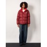 Verone re/icon padded and quilted nylon jacket with frontal logo patch