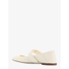 Mary-jane leather ballerinas with vlogo signature