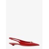 Patent leather slingback with vlogo signature detail