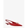 Patent leather slingback with vlogo signature detail