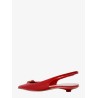 Patent leather slingback with vlogo signature detail