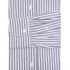 Cotton shirt with striped motif
