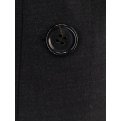 Wool blend dress with slits and buttons
