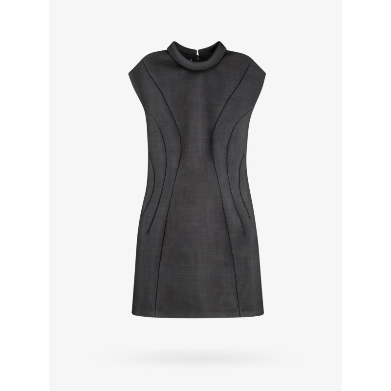 Jersey dress with padded effect