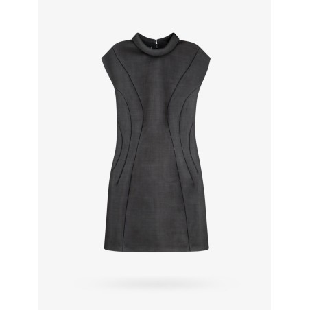 Jersey dress with padded effect