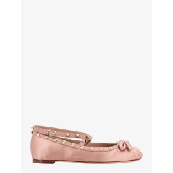Satin ballerinas with iconic studs