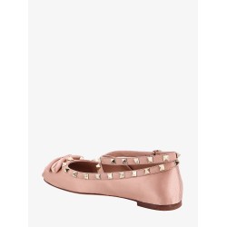 Satin ballerinas with iconic studs