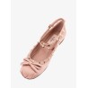 Satin ballerinas with iconic studs