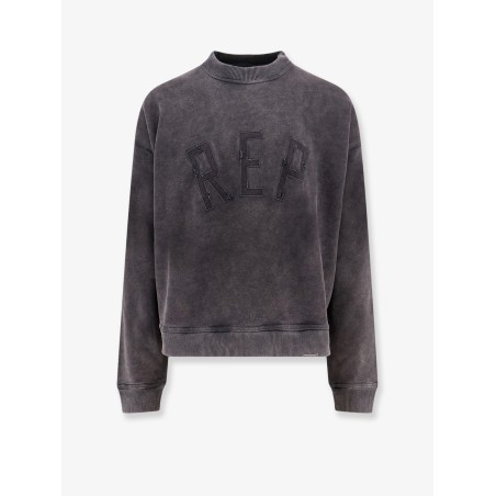 Cotton sweatshirt with frontal rep logo