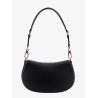 Leather shoulder bag with vlogo signature detail