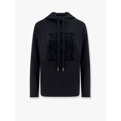 Pamir virgin wool sweater with maxmaragram flocked motif