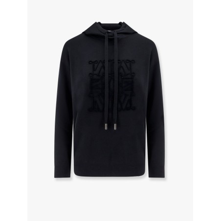 Pamir virgin wool sweater with maxmaragram flocked motif