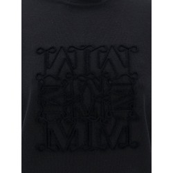 Pamir virgin wool sweater with maxmaragram flocked motif