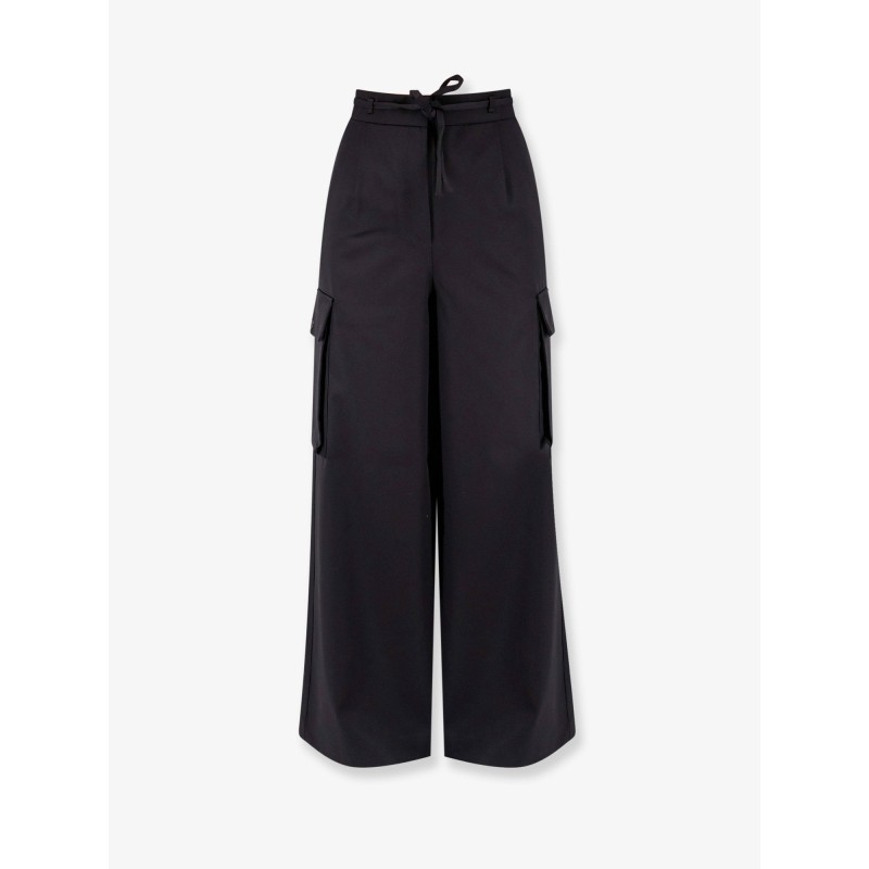 Virgin wool cargo trouser