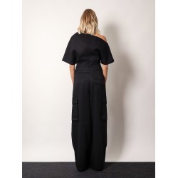 Virgin wool cargo trouser