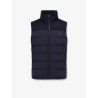 Sleevless recycled nylon jacket with quilted effect