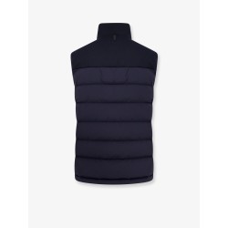 Sleevless recycled nylon jacket with quilted effect