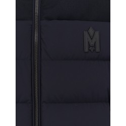 Sleevless recycled nylon jacket with quilted effect