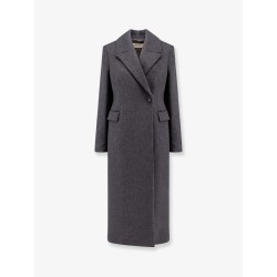 Recycled wool blend coat