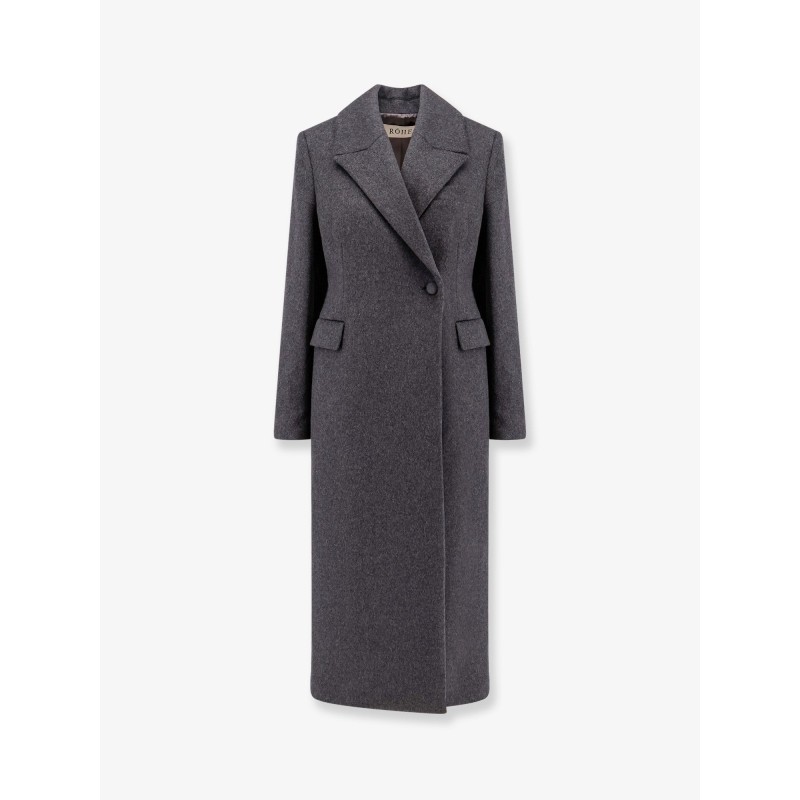 Recycled wool blend coat