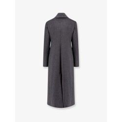 Recycled wool blend coat