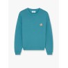Cotton sweatshirt with iconic embroidered logo on the front