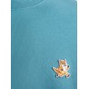 Cotton sweatshirt with iconic embroidered logo on the front