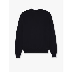 Cotton sweatshirt with iconic embroidered logo on the front