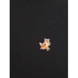 Cotton sweatshirt with iconic embroidered logo on the front