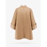 Virgin wool and cashmere cape wih pockets on the front