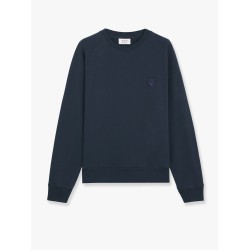 Cotton sweatshirt with iconic patch