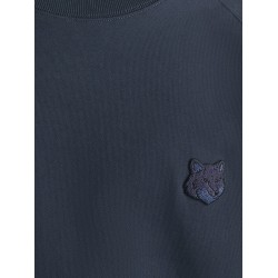 Cotton sweatshirt with iconic patch