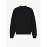 Wool polo shirt with embroidered foxy patch on the front