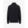 Virgin wool and cashmere sweater with moncler embroidery