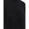 Virgin wool and cashmere sweater with moncler embroidery
