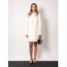 Wool coat with interlocking gg buttons