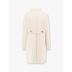 Wool coat with interlocking gg buttons