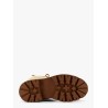 Bulky leather boots with triomphe all-over motif